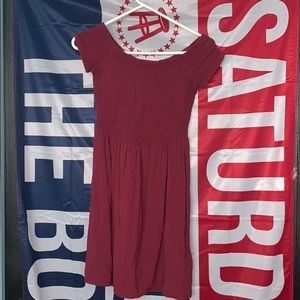 off the shoulder dress